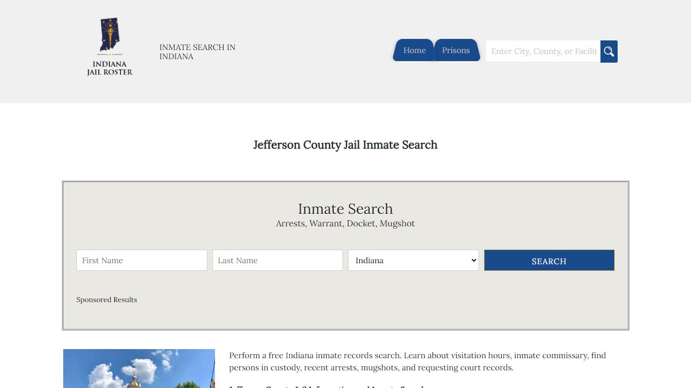 Jefferson County Jail Inmate Search | Indiana Jail Roster